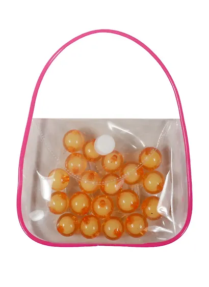 Бусины в сумочке с леской, 14 мм, оранжевый (11-08431-10) - фото 1