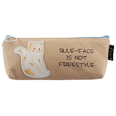 Пенал на молнии «Белый кот», 21 х 8.5 см - фото 3