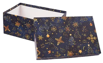 Коробка подарочная "НОЧНЫЕ ГРЕЗЫ" 30.5*20*13см, Новый год, картон - фото 3