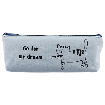 Пенал на молнии «Коты с надписями», 20 х 8.5 см - фото 2
