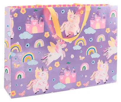 Пакет А3 46*33*10 "Радужный единорог" дет., бум.мат.ламинат - фото 1
