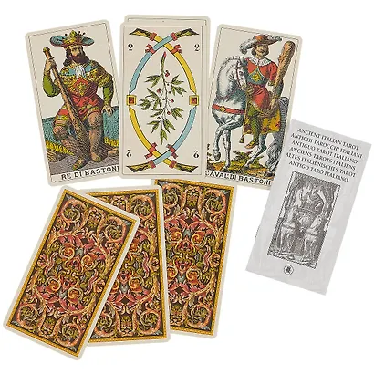 Таро Аввалон, Ancient Italian Tarot (коробка) (упаковка) (78 карт) (EX11) (на анг. яз.) - фото 3