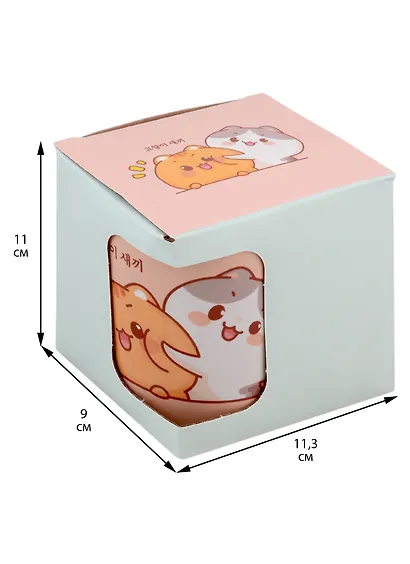 Кружка Kawaii Котики (керамика) (330мл) - фото 3