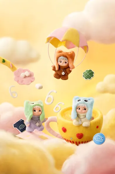 Коллекционные брелоки-сюрприз Wakuku, Девочка в шапке 7см, 12-LetV-13, Letsvan, Blind Box - фото 5