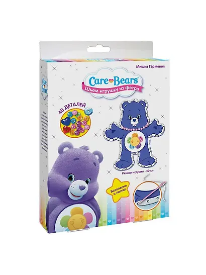 Набор для творчества Care Bears. Шьем игрушку из фетра «Мишка Гармония» - фото 1