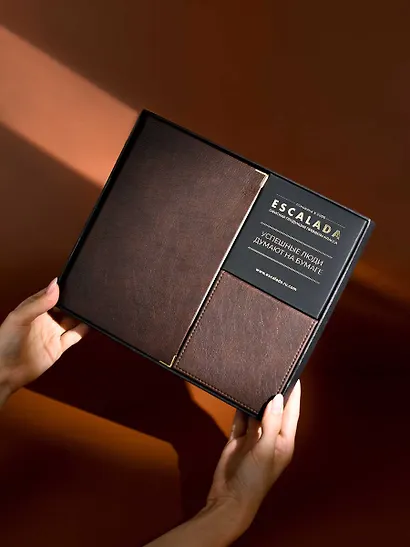 Ежедневник недатированный А5 160 листов "Шеврет глосс" коричневый, мягкий переплёт, искусственная кожа - фото 13