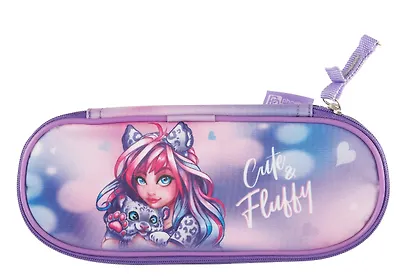 Пенал-косметичка Феникс+, "Девушка с барсом", на молнии - фото 6