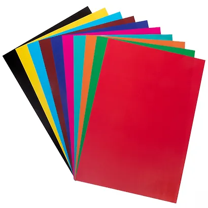 Бумага цветная 10 цветов, 10 листов А4 "Город будущего" самоклеящаяся, в папке - фото 2