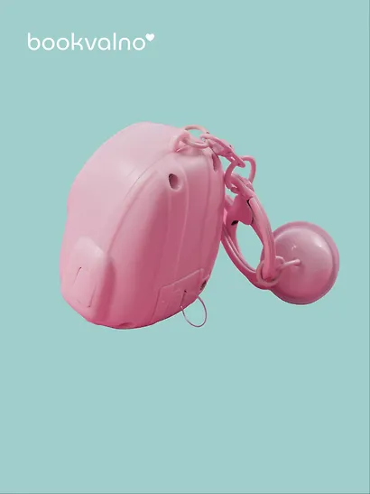 Брелок-фонарик Котик розовый (ПВХ) (5х4) - фото 4