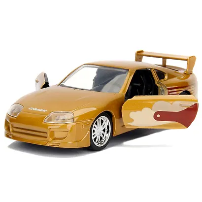 Модель Машинки Форсаж 1:32 FF 1995 Toyota Supra - Gold 99542 - фото 5