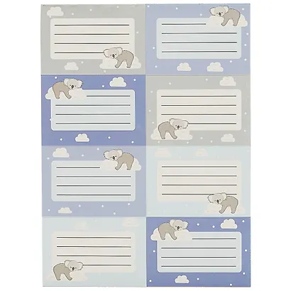 Наклейки для тетрадей 24шт "Коала" - фото 2