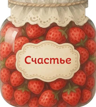 Записная книжка 145*155 64л "Банка счастья. Варенье. Счастье в банке на каждый день" - фото 1