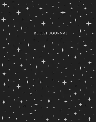 Книга для записей Bullet Journal, 60 листов, черная - фото 1