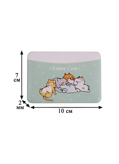 Чехол для карточек горизонтальный Sleepy Cats (ДКГ2018-27) - фото 2