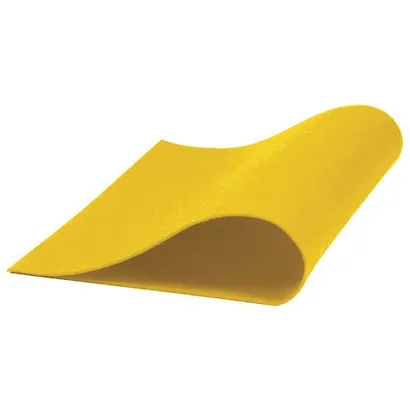 Цветной фетр для творчества, А4, ОСТРОВ СОКРОВИЩ, 5 листов, 5 цветов, толщина 2 мм, оттенки желтого, 660639 - фото 3