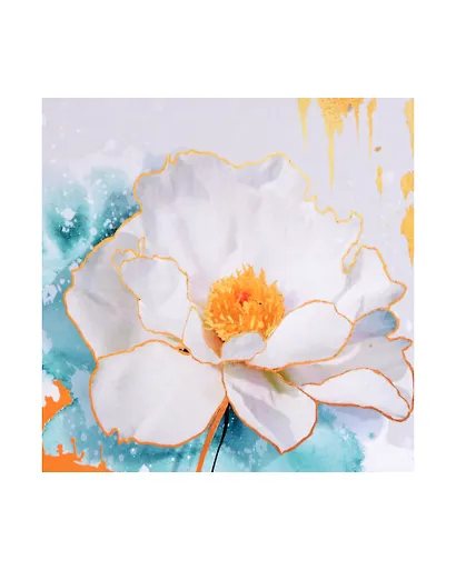 Холст с красками по номерам с поталью "Магнолия", 40 х 40 см - фото 1