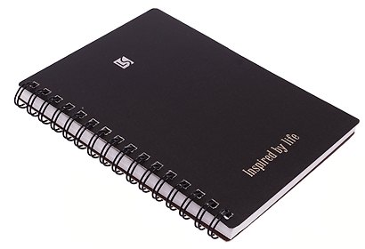 Записная книжка «PREMIUM. Black» А6, 80 листов в клетку, спираль, Listoff - фото 2