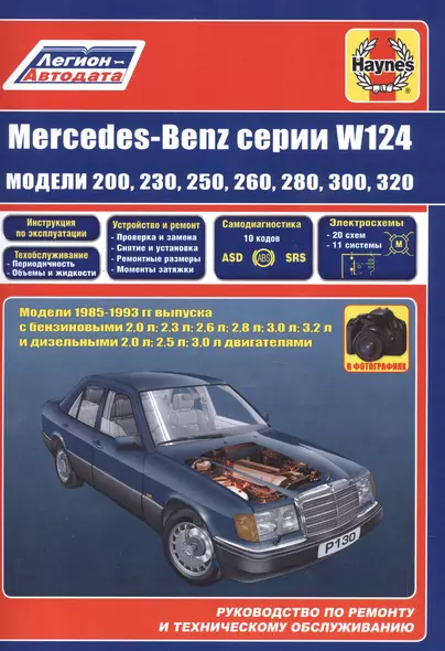 Mercedes-Benz серии W124 модели 200 230 260 280 300 320… 1985-1993 гг. вып. (м) - фото 1