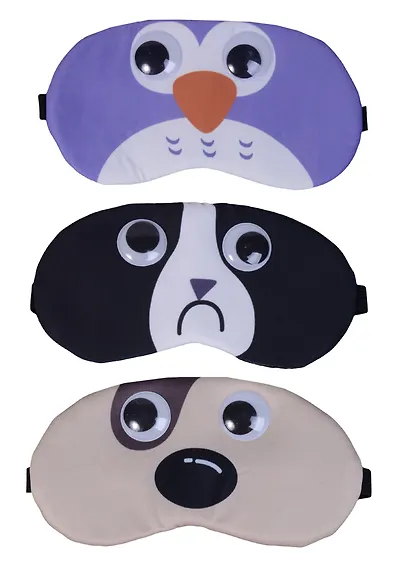 Маска для сна Зверюшки с объемными глазами (пакет) - фото 5