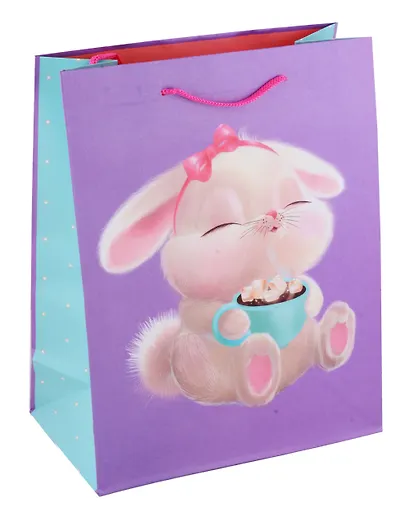 Пакет А4 32*26*12 "Зайчонок" дет., бум.мат.ламинат - фото 1