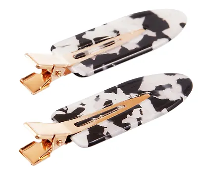 Набор заколок Черно-белый принт (2шт) (пластик) (12-253004-С18) (Lafilaf) - фото 6