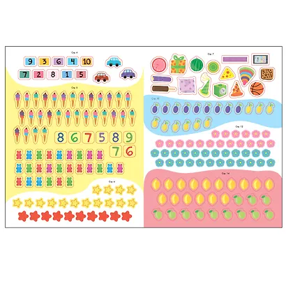 Счет, форма, величина 6+. Школа семи гномов. Активити с наклейками - фото 3