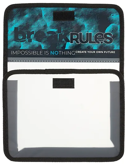 Папка для тетрадей А5 "Break rules" липучка, Оникс - фото 5