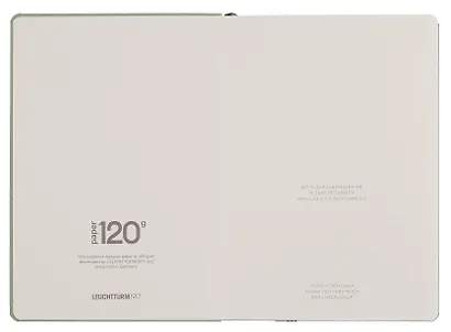 Книга для записей A5, 100 листов в линейку "Edition 120G", твердая обложка, цвет шалфей, Leuchtturm1917 - фото 5