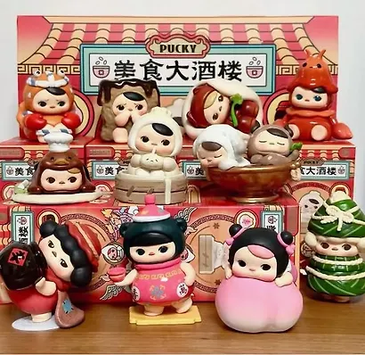 Фигурка коллекционная POP MART Pucky The Feast Series Figures в ассортименте (коробка) (10х7х7) (65899) - фото 2