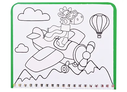 Книжка- раскраска "Рисуем водой. Транспорт" - фото 2