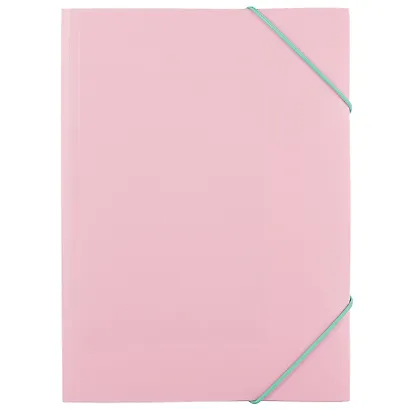 Папка на резинке А5 "Pastel" пластик 0.5мм, ассорти - фото 4