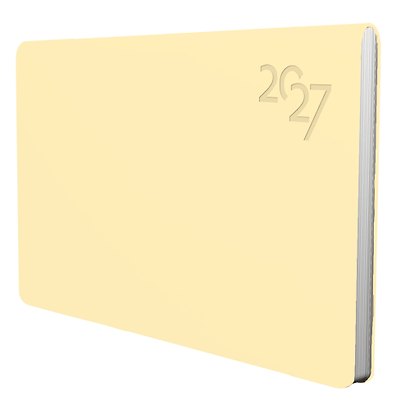 Планинг дат. 2027г. 64л "Soft Touch" пина колада, иск.кожа, интегр.переплет, тонир.блок, скругл.углы, ляссе, инд.уп - фото 1