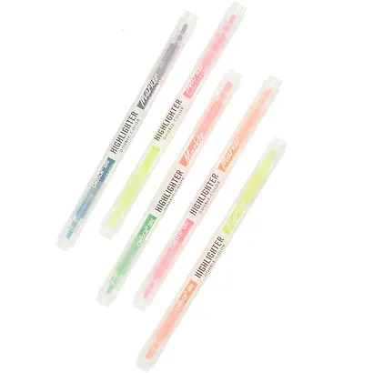 Текстовыделитель Double color, двухсторонний, в ассортименте - фото 7
