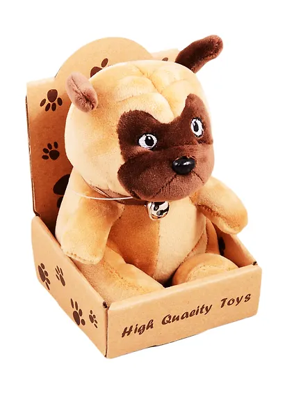 Игрушка мягкая Мопс в крафт коробке 12-01568-567 - фото 1