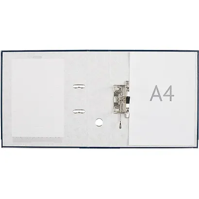 Папка архивная 70мм А4 "Business" арочн.механизм, синий - фото 4