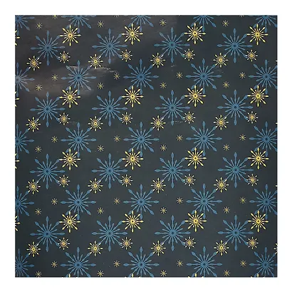 Бумага упаковочная 70*100см "Новогодние снежинки" НГ,инд.уп. - фото 3