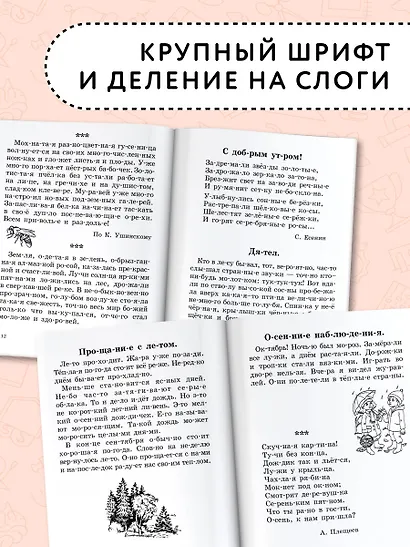 Быстрое обучение чтению. Читаем по слогам. Времена года. 1 класс - фото 5
