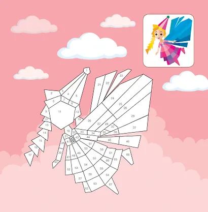 Волшебный мир. Раскрась наклейками, по номерам, по пикселям, обведи по точкам - фото 12