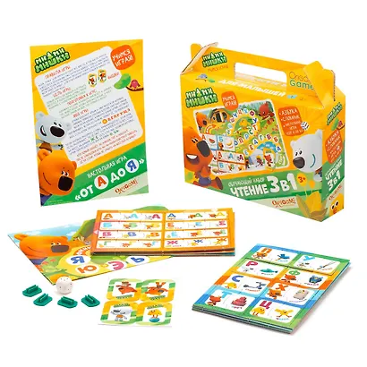 Набор обучающий 3 в 1. «МиМиМишки. Чтение» - фото 2