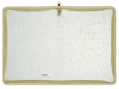 Папка на молнии А4 "Belive you can" пластик - фото 2