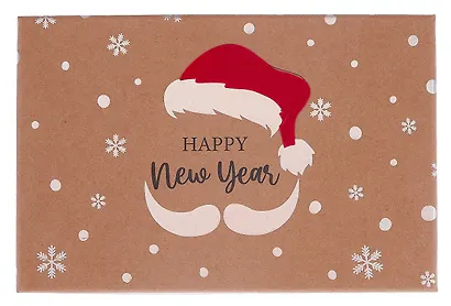 Коробка подарочная "Дед Мороз. Happy New Year" 22*14,5*10см, Новый год, картон - фото 2