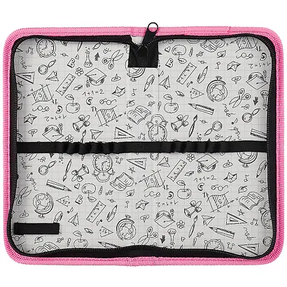 Пенал 1 отделение "Бабочки неон" 21*11,5см, молния, полиэстер - фото 3