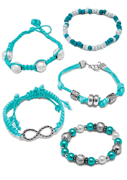 Набор для творчества Украшения Бохо. Пять браслетов. Тиффани, Origami - фото 3