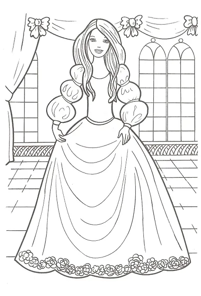 Сказочные принцессы. Раскраска - фото 5