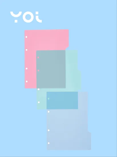 Разделитель А5 3 цвета, "Pastel" - фото 2