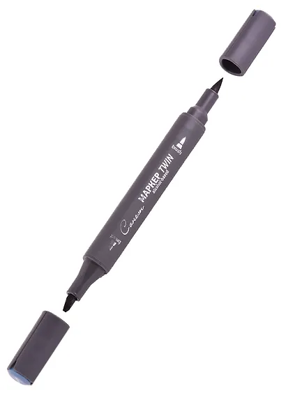 Маркер художественный "Сонет" Twin Brush сине-серый 9, Сонет - фото 2