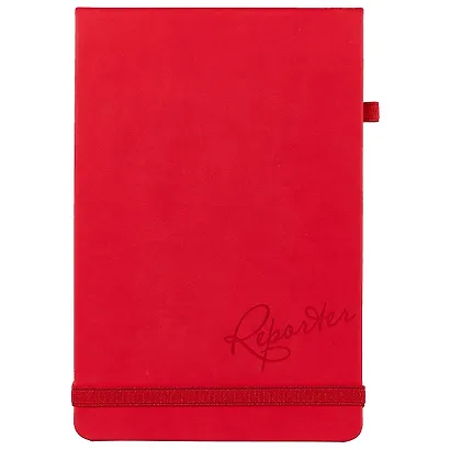 Репортёрская записная книжка Escalada Reporter, 90 листов, красная, А5 - фото 1