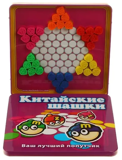 Магнитная игра «Китайские шашки» в дорогу, Mack & Zack - фото 3