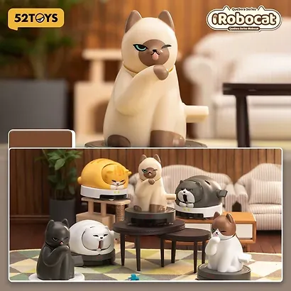 Коллекционная фигурка Robocat, 9cм, 12-52TOYS-202611, Blind Box, 52 Toys, 15+ - фото 1