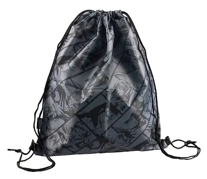 Мешок для сменной обуви "Naruto" 38*48см, серый, полиэстер - фото 1